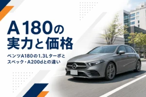 市街地を走るベンツAクラス